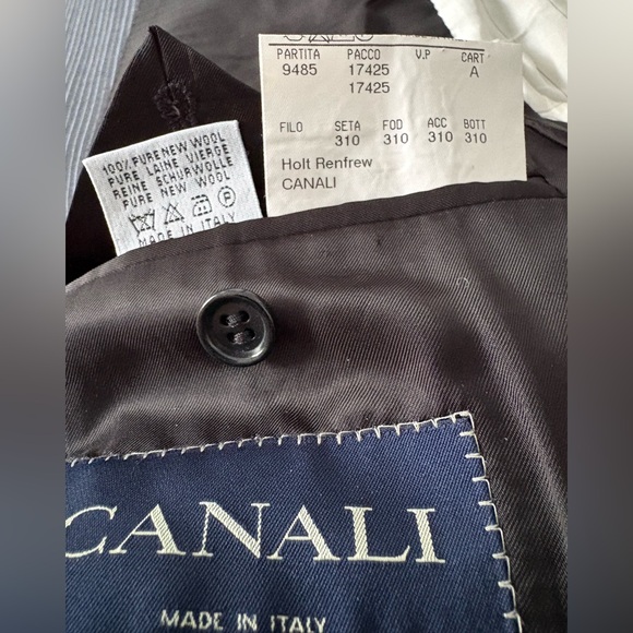 Canali Blue Pinstripe Suit - Picture 10 of 15